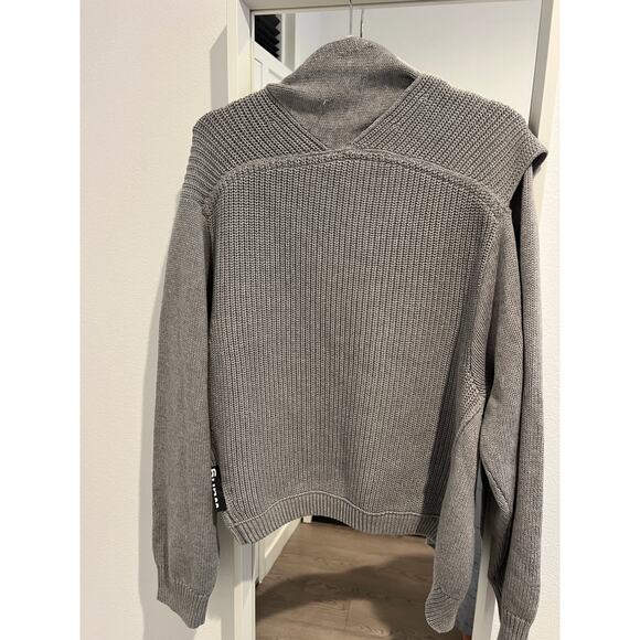 AlexanderWang.T Ribbed Cotton Blend Sweater gray S - Picture 4 of 7